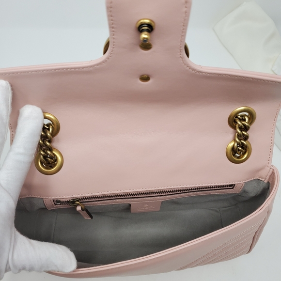 Gucci Small Marmont Matellasse Leather Crossbody - Picture 11 of 14